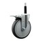 Service Caster 6'' Thermoplastic Rubber Swivel 3/4'' Expanding Stem Caster Total Lock Brake SCC-EXTTL20S614-TPRB-34 - alternate 1